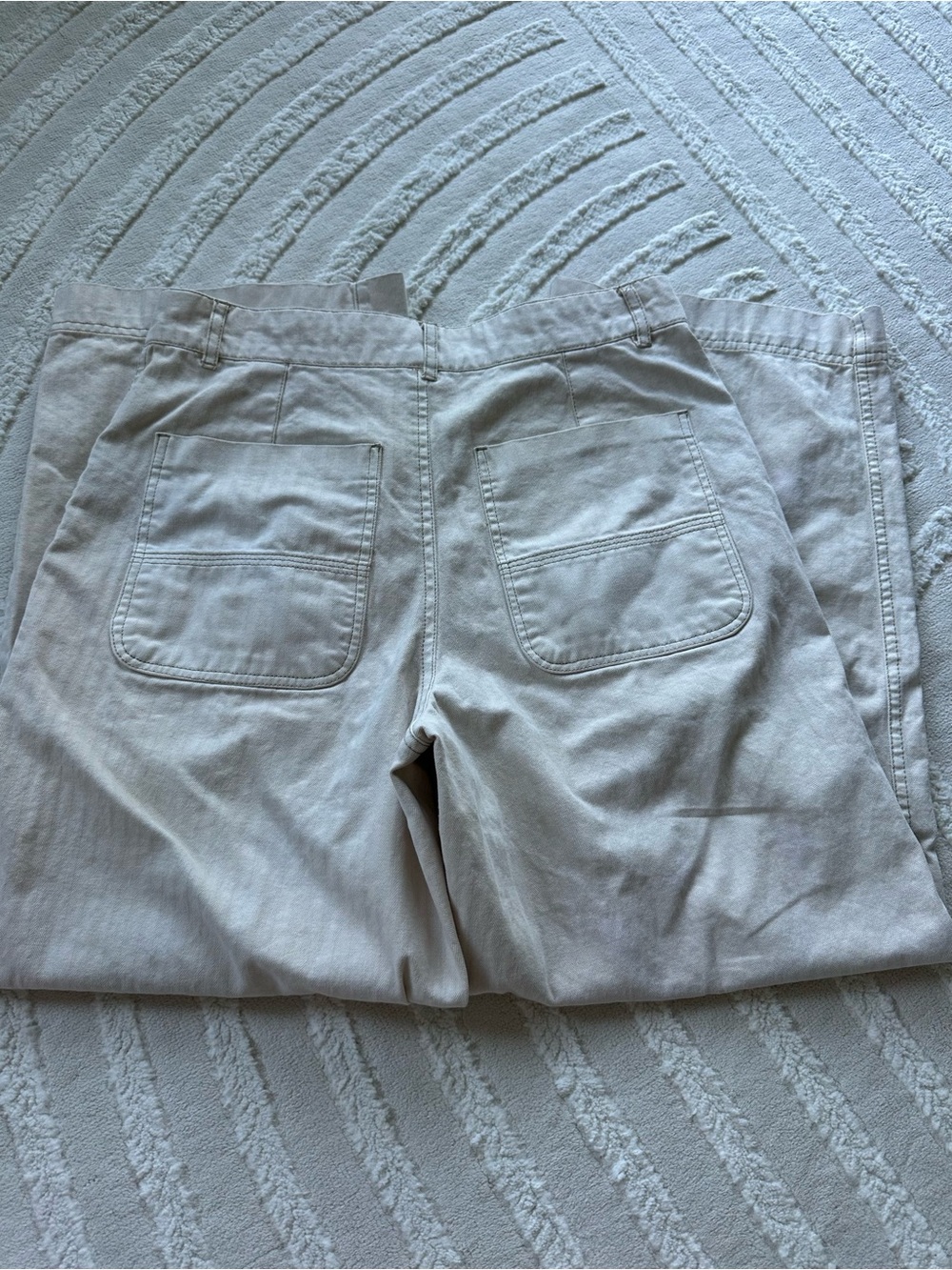 Free People | Ivory Striped Cargo Pants - Picture 6 of 7
